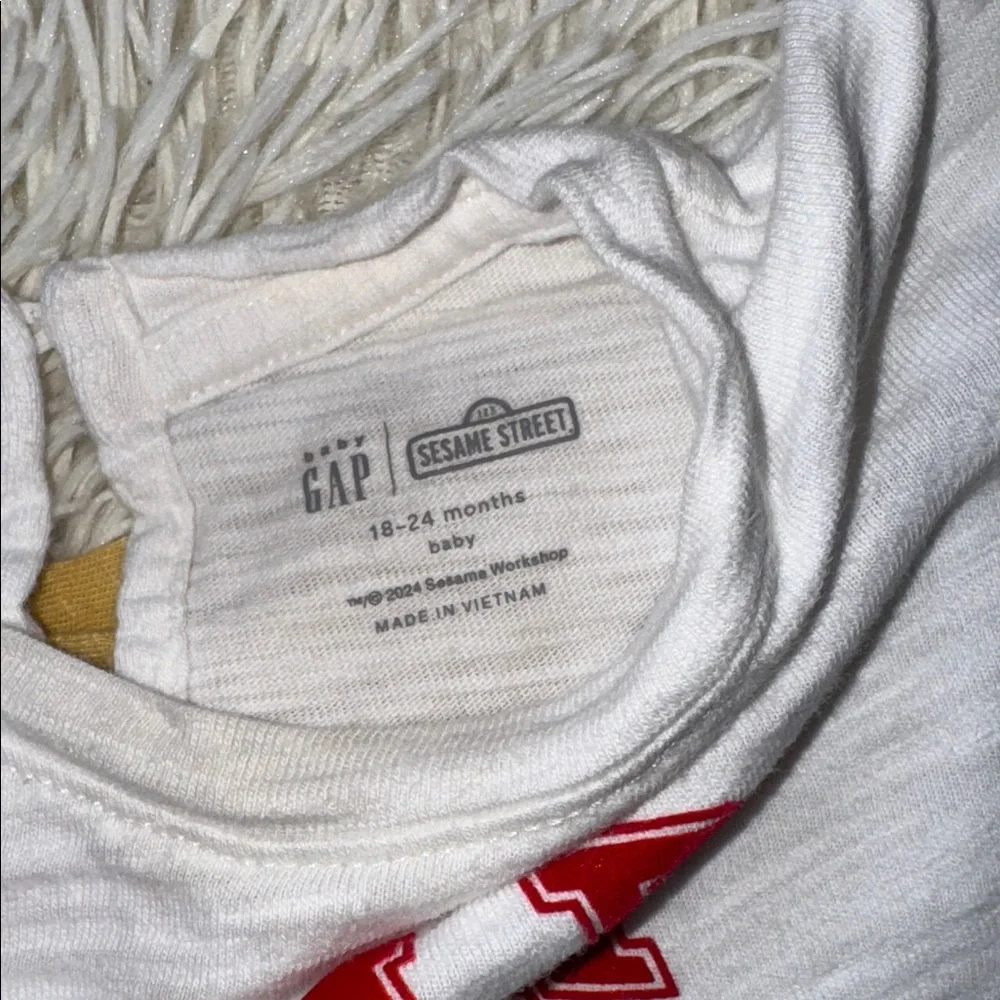 GAP x Sesame Street tops x2 18-24m